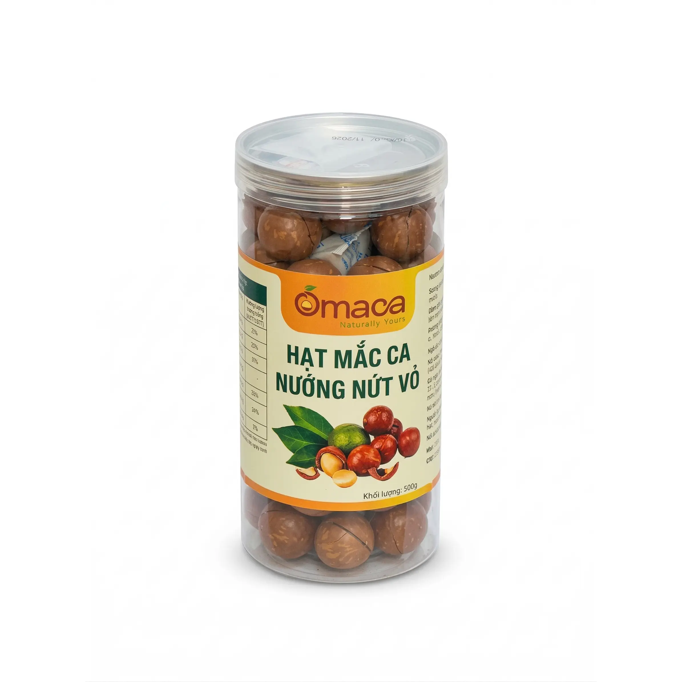 Hạt Mắc Ca nướng nức vỏ